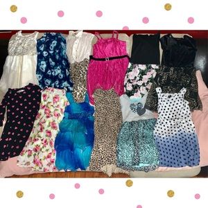 Bundle of 12 Girls dresses 7-8